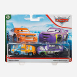 Disney Pixar Cars Die Cast 2 Pack Speedy Comet And Parker Brakeston Toy For Boys