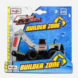 Maisto Fresh Metal Builder Zone Digger Grey Construction Vehicle For Kids