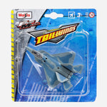 Maisto Fresh Metal Tailwinds (Gray With Blue) Raptor 01 Plane Toy For Boys