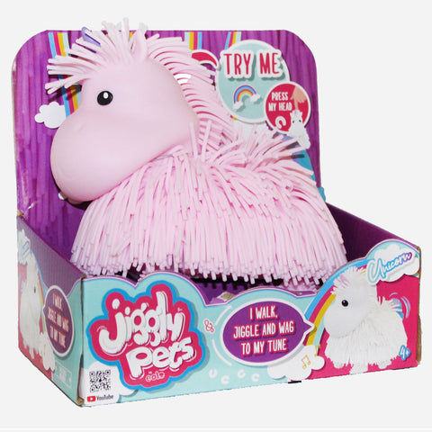 Jiggly Pup Walking Unicorn – Pink