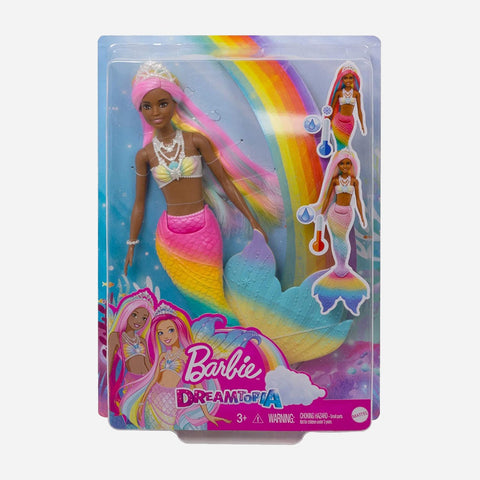 Barbie Dreamtopia Color Change Mermaid Doll (Dark Skin) Toy For Girls