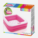 Intex Pink Play Box Pool 34 X 34 X 10 Inch Inflatable For Pre Schoolers