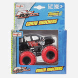 Maisto Fresh Metal Earth Shockers Shock N' Gnaw (Red Black) Die Cast Vehicle For Boys