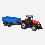 Majorette Trailer Massey Ferguson Farm Die Cast Vehicle Toy For Boys