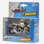 Maisto Fresh Metal 2 Wheelers Ducati(Black With Yellow) Motorcycle Toy For Boys