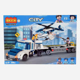 Cogo City Police Transport Truck 329 Pcs Building Blocks Set