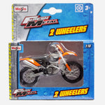 Maisto Fresh Metal 2 Wheelers Ktm (Black With Orange) Motorcycle Toy For Boys