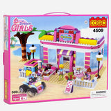 Cogo 4509 Magibrix Dream Girls Seafood Restaurant Building Blocks For Kids