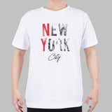 Men's Club Tees Rneck New York City White Tee