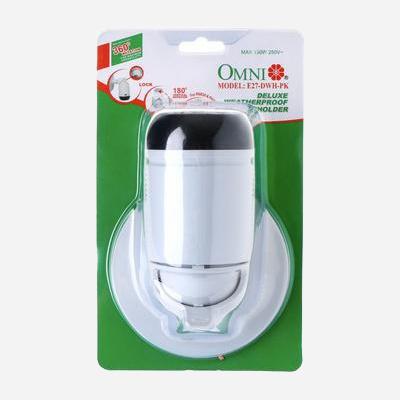 Omni Deluxe Weatherproof Lamp Holder E27-DWH