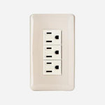 Omni 3-Gang Convenience Outlet w/Ground Plate P3-EG