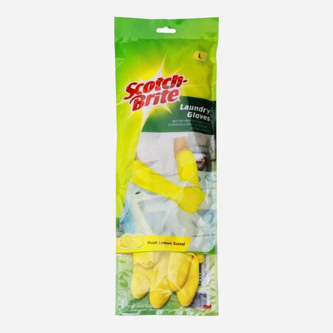 3M Scotch Brite Heavy Duty Laundry Gloves (Large)