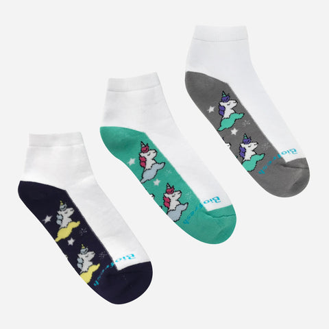 Biofresh Girls Casual Socks 3 in 1