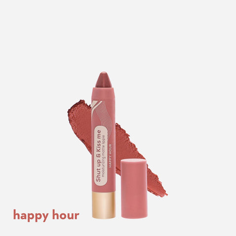 Happy Skin Shut Up & Kiss Me Moisturizing Matte Lippie 3.5G  Happy Hour