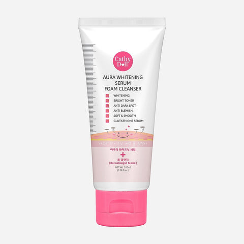 Cathy Doll Aura Whitening Serum Foam Cleanser 100Ml