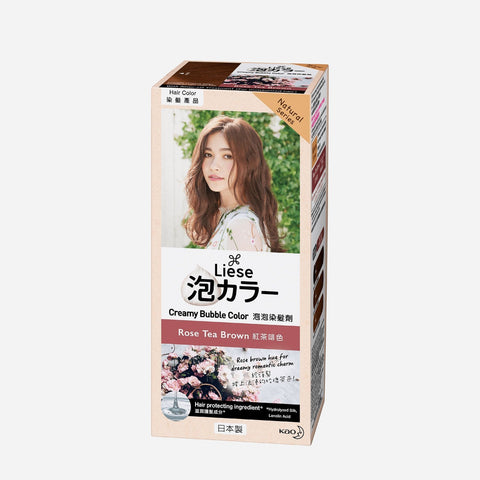 Liese Creamy Bubble Hair Color 100G  Rose Tea Brown