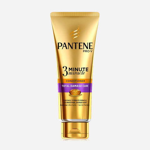 Pantene 3 Minute Miracle Conditioner 300Ml  Total Damage Care
