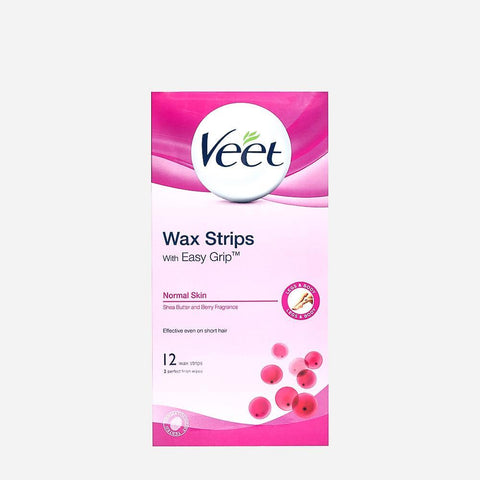 Veet 12-Piece Wax Strips For Normal Skin