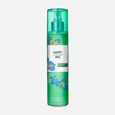 Benetton Ladies Body Mist 236Ml  Happy Green Iris