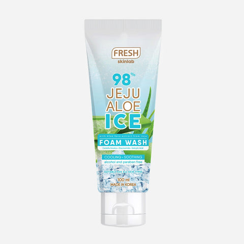 Fresh Jeju Aloe Ice Foam Wash 100Ml