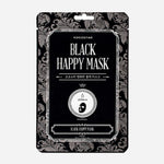 Kocostar Happy Face Sheet Mask 23ML Black Charcoal