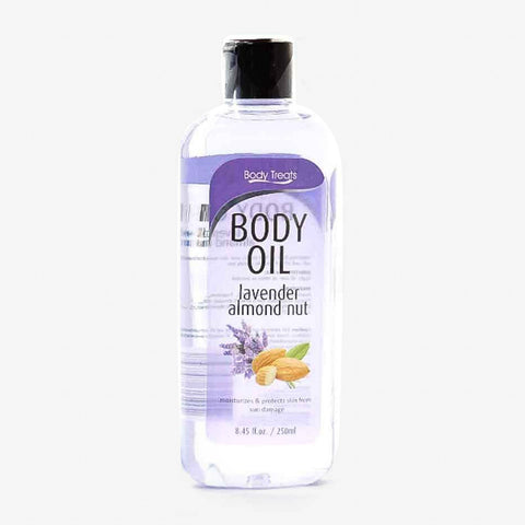 Body Treats Body Oil 250Ml  Lavender Almond Nut