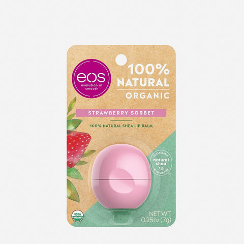 Eos 100% Natural Shea Lip Balm 7G Strawberry Sorbet