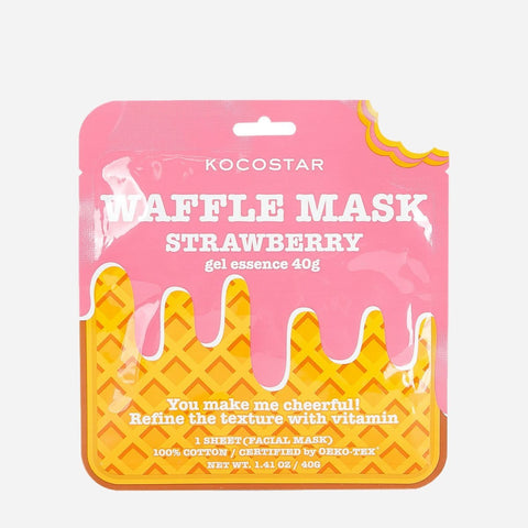 Kocostar Strawberry Waffle Cotton Face Sheet Mask 40G