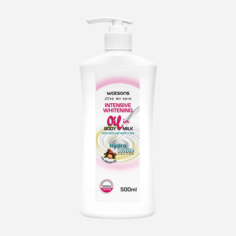 Watsons Intensive Whitening Oil In Body Milk 500Ml