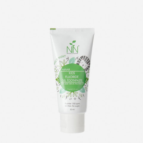 Nature to Nurture Kids Fluoride Gel Toothpaste 50ml – Mild Mint