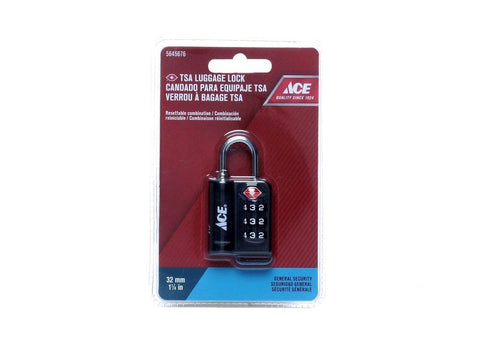 Ace Luggage Lock Tsa 3 Dial 32mm (1-1/4)